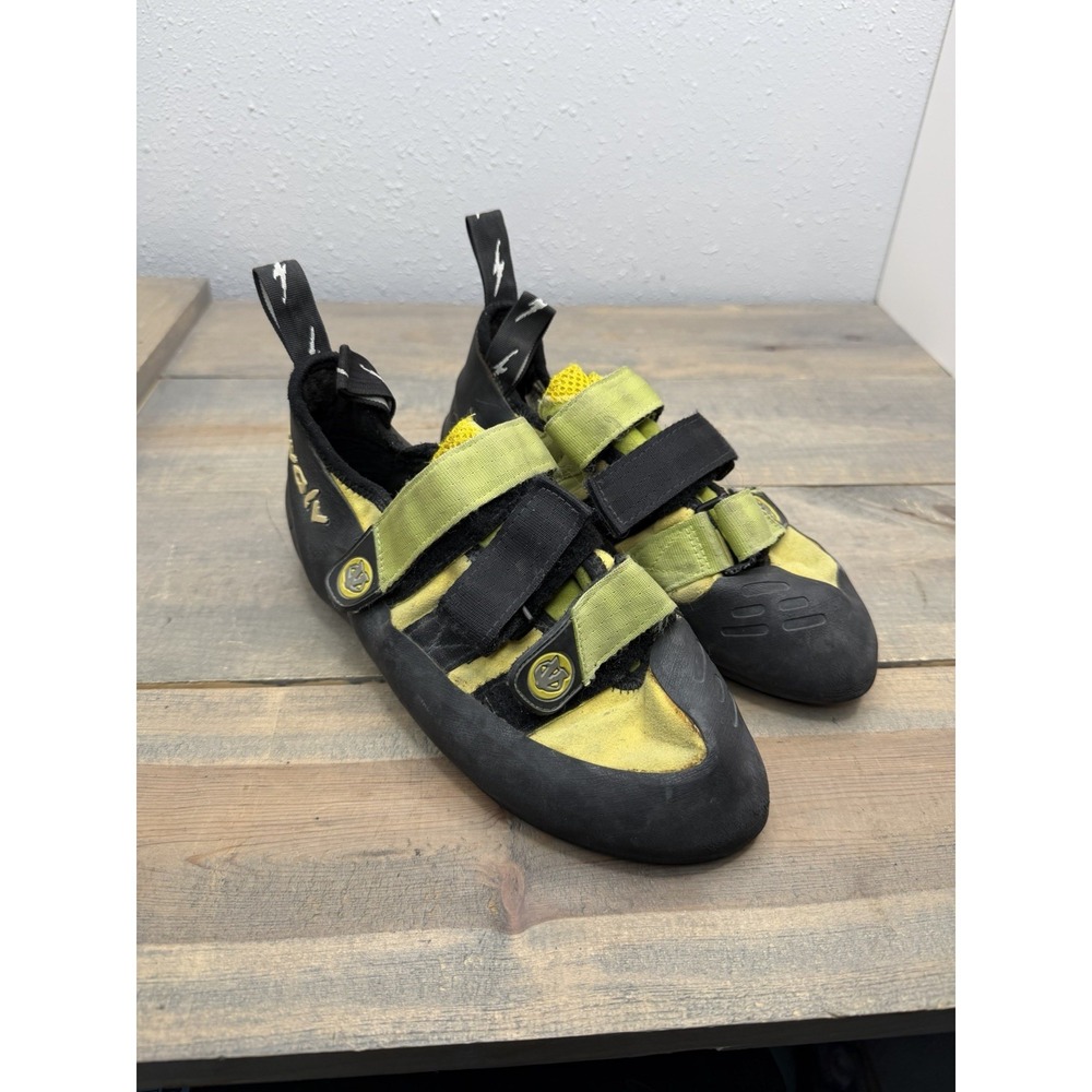Evolv Supra Men's Rock Climbing Shoes Green/Black/, Size US 9/UK 8